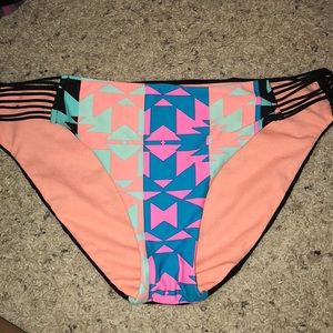 Multicolor bathing suit bottoms